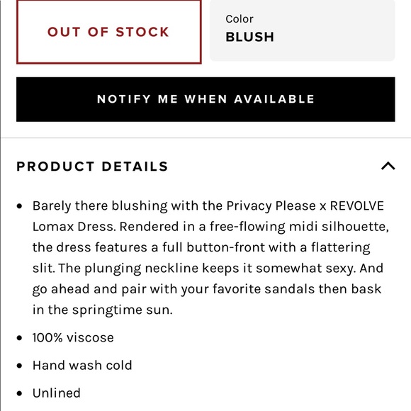 Privacy Please Lomax Blush Dress! - Picture 3 of 3